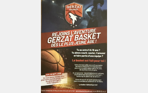 Rejoins l'aventure Gerzat Basket !