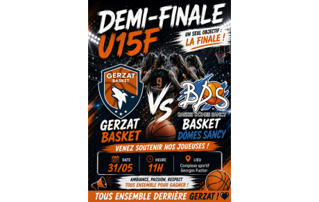 1/2 finale en vue pour nos U15F